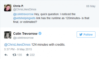 Director Colin Trevorrow Reveals JURASSIC WORLD's Running Time 2015-05-10 16-34-43.png