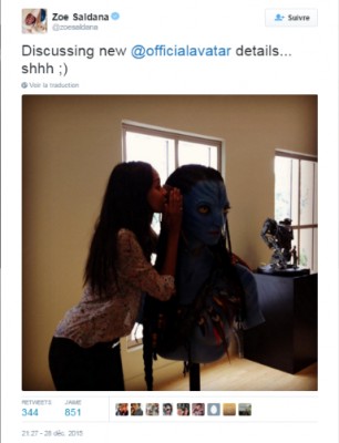 Zoe Saldana sur Twitter - -Discussing new @officialavatar details .. shhh ;) https---t.co-ozvHARhEUs-.jpg