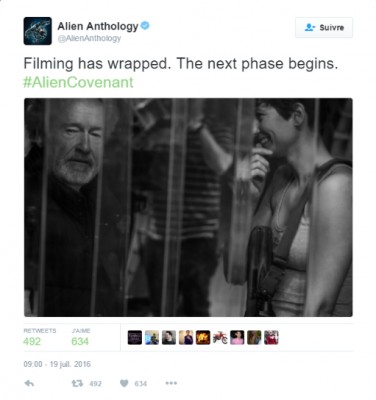 Alien Anthology sur Twitter - -Filming has wrapped  The next phase begins. #AlienCovenant https---t.co-tH19MTGjfB-.jpg