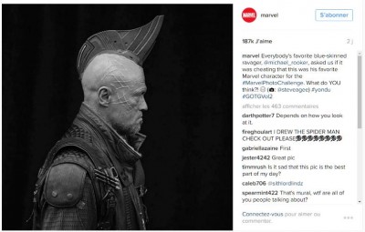 Marvel Entertainment sur Instagram - Everybody's favorite blue-skinned ravager, @michael_rooker, asked us if it was cheating that this was his favorite Marvel character for the #MarvelPhotoCha.jpg