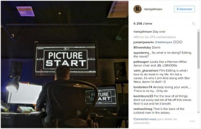 Rian Johnson sur Instagram - Day one!.jpg