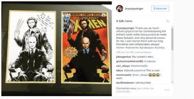 Bryan Singer sur Instagram - Thank you so much @thehughjackman for commissioning the brilliant comic artist #joequesada to make these fantastic and very personal covers for me  I will cherish the.jpg