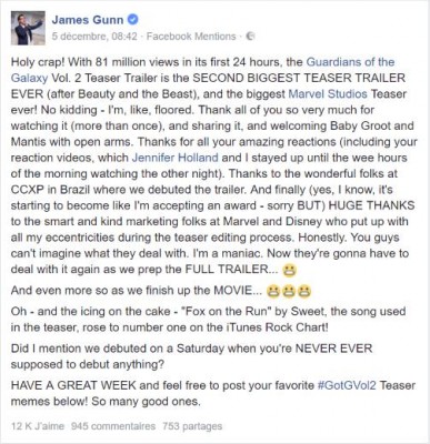 James Gunn - Holy crap! With 81 million views in its first .. - Facebook.jpg