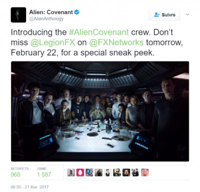 Alien- Covenant sur Twitter - -Introducing the #AlienCovenant crew  Don’t miss @LegionFX on @FXNetworks tomorrow, February 22, for a special sneak peek. https---t.co-fmP73LrcnY-.jpg
