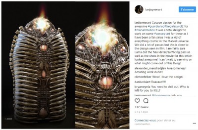 Ian Joyner sur Instagram - Cocoon design for the awesome #guardiansofthegalaxyvol2.jpg