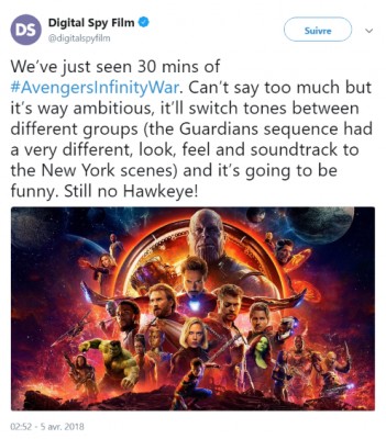 Digital Spy Film sur Twitter _ _We’ve just seen 30 mins of #AvengersInfinityWar.jpg