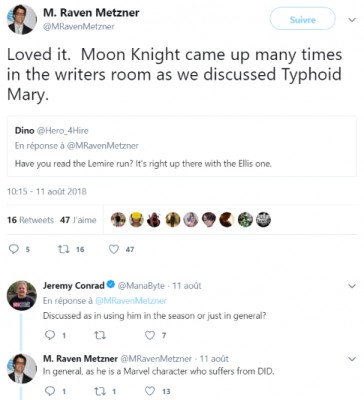 M  Raven Metzner sur Twitter _ _Loved it. Moon Knight came up many times in the writers room as we discussed Typhoid Mary.… _.jpg