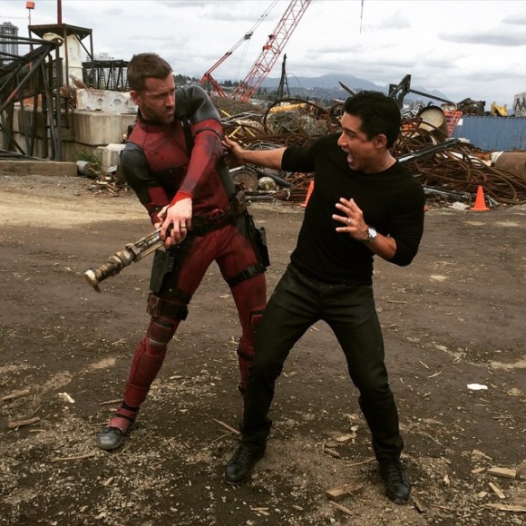 deadpool-mario-lopez-movie-set