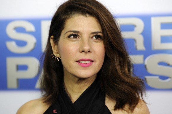 Marisa Tomei, a cast member in "Spare Parts," poses at the premiere of the film at Arclight Cinemas on Thursday, Jan. 8, 2015, in Los Angeles. (Photo by Chris Pizzello/Invision/AP)