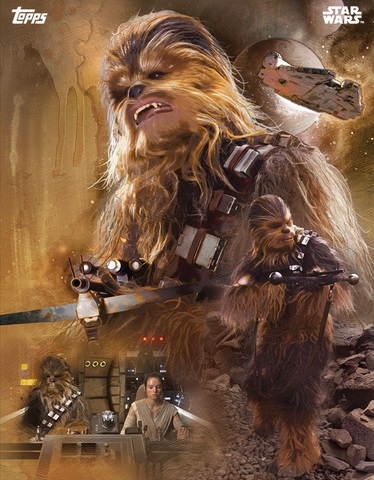star-wars-card-trader-force-awakens-chewbacca