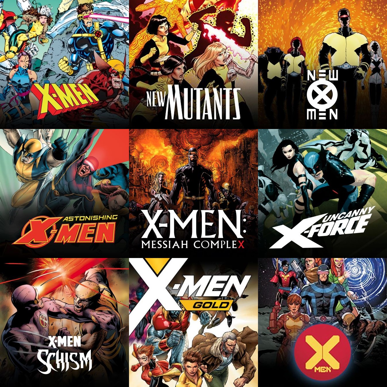 Marvel Comics La chronologie des comics XMen ! Les Toiles Héroïques